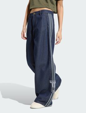 PANTALONI IN DENIM ADIBREAK MID RISE WIDE LEG 27-30 Indigo Denim