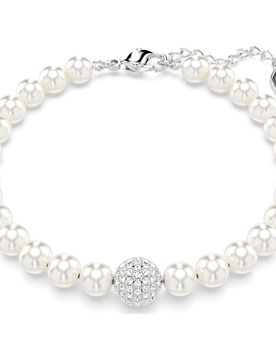 Strand Remix Collection, Crystal Pearl, Bianco, Placcato rodio OS