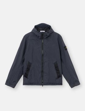Compass-Motif Hooded Jacket