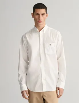 Camicia A Maniche Lunghe Reg White 3XL