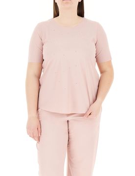 T-shirt girocollo ROSA CHIARO XL
