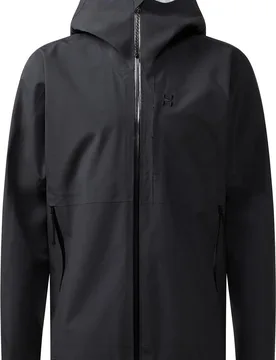 Veste imperméable et coupe-vent de randonnée en PROOF PRO™ - Front Proof II Jacket M True Black - Taille XL - Noir - Haglöfs - FashionsVida