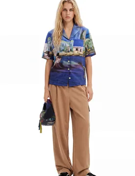 Chemise resort M.Christian Lacroix BLUE L female - Desigual - FashionsVida