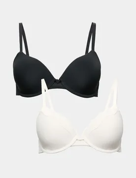 Pack Wired Demi Cup Bras (A-E) Ivory Mix female - M&S - FashionsVida