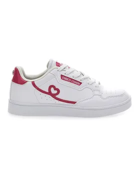 Sneakers Heart Lht Bianche e fuxia 39 - COVERI - FashionsVida