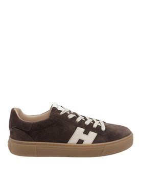 Sneakers scuro con vento trasversale