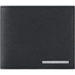 Cartera de hombre con logo en placa y bolsillo para monedas
