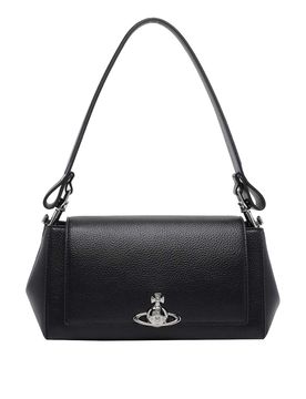 Borsa a mano media nera nocciola