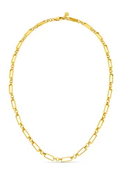 LUXE Rectangular Open Link Chain Necklace