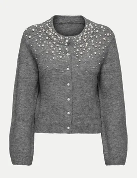 Only Strickjacke ONLMIGGIE Grau M - Only - FashionsVida