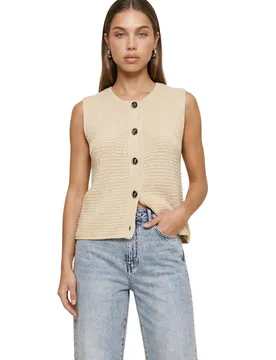 Damen Weste Beige 516549