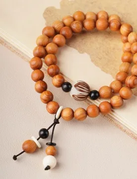 Aged Chinese Cypress Wood Bracelet with Buddhist , Designer Accessory, Decorative Handpiece, Meditation Beads for Men and W - Aliexpress - FashionsVida