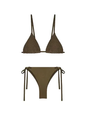 Bikini Ew00080_af20250 Triangle Dark Olive XS - Emporio armani - FashionsVida