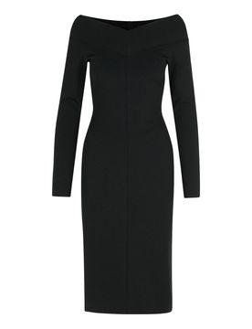 Vestito di miscela viscosa nera