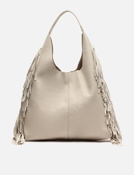 Frinpo-1 bolso hobo con neceser extraíble y detalle fleco