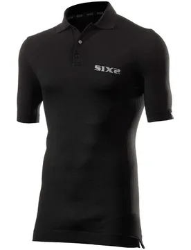 Polo Tecnica intima maniche corte All Black taglia XS - Sixs - FashionsVida