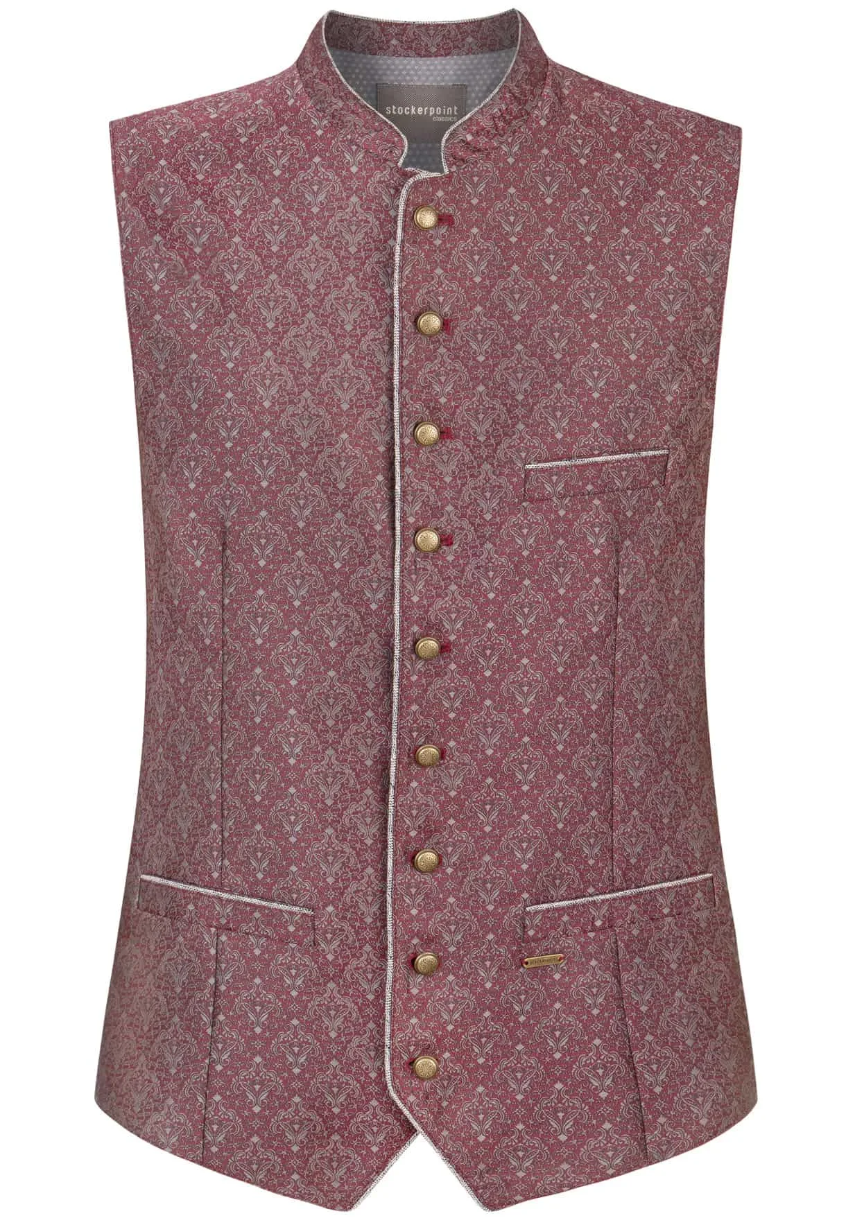Trachtenweste Morris (bordeaux, Gr. 48) von Classics für Herren, Oberteile, 100% Polyester - Stockerpoint - FashionsVida