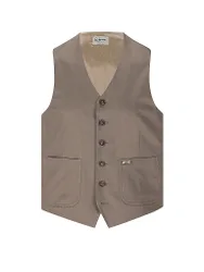 Chaleco tradicional LUSEBA gris claro 48