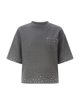 RICHROYAL T-Shirt grau M damen