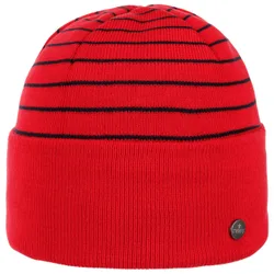 Organic Cotton Beanie with Cuff by - red - Female - Size: One Size