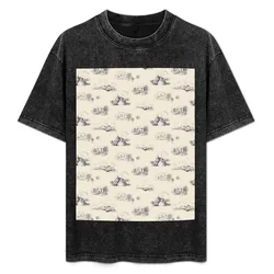 Wales Toile de Jouy T-Shirt Essential Solid Color T-Shirt