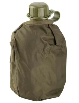 ÖBH Feldflasche mit Becher und Hülle 1 L neuwertig Default Title adult - Österreichisches Bundesheer - FashionsVida