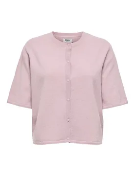 Cardigan - ONLTILDA S/S O-NECK CARDIGAN KNT - S bis M - für Damen - Größe S - rosa - Frauen - female - Only - FashionsVida