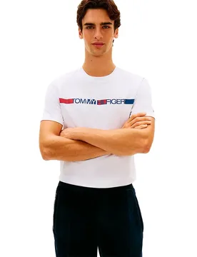 Maglietta A Maniche Corte Brand Love Mw0mw2368 White 2XL - Tommy hilfiger - FashionsVida