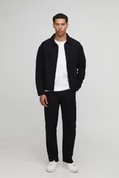 Herren Oversize-Hemd Mit Paspeltasche Black Größe XL