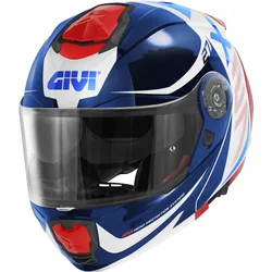 Casco Moto Modulare P/J X.27 DIMENSION Bianco Blu Rosso taglia XL