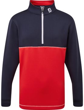 Layer Junior Colour Block Chill-Out 1/2-Zip, navy/rot s
