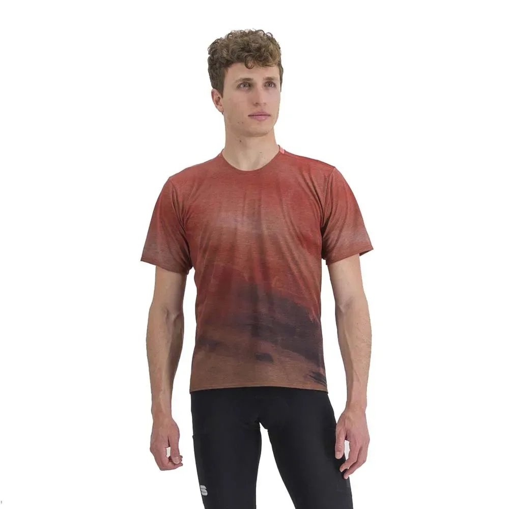 Maglietta A Maniche Corte Flow Giara Cayenna Red / Mud - Sportful - FashionsVida