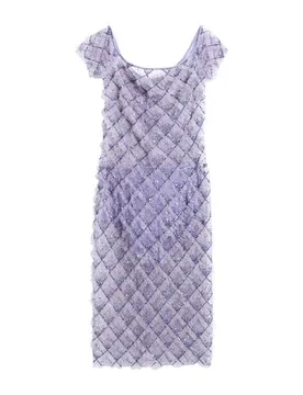 Vestido midi Mujer Lila 36 Mujer - Elisabetta Franchi - FashionsVida