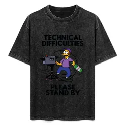 TECHNICAL DIFFICULTIES PLEASE STAND BY T-Shirt UV Protection Outdoor Tee Shirt