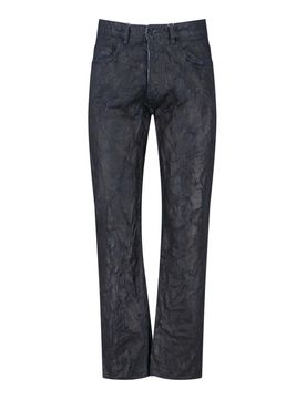 Jeans Dritti Effetto Cerato