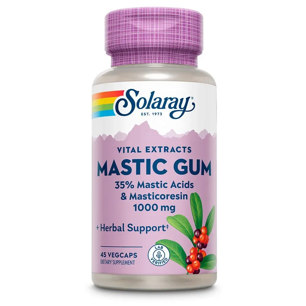Capsules Mastic Gum 500mg 45 Unités - Solaray - FashionsVida