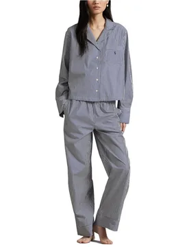 Pijama largo de mujer a rayas - Polo Ralph Lauren - FashionsVida