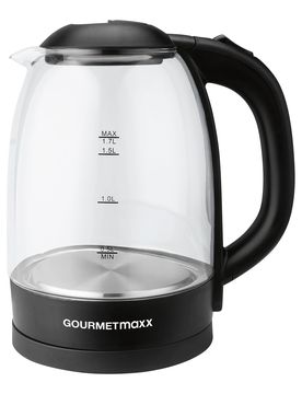 Glas-Wasserkocher, 1,7 l schwarz