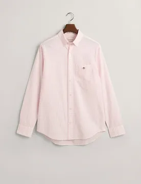 Camicia A Maniche Lunghe Reg Gingham Light Pink 4XL