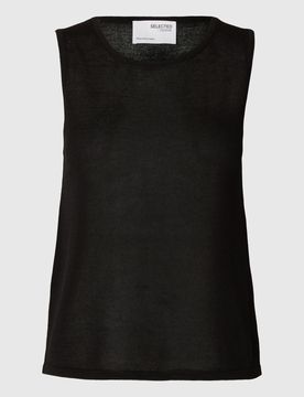 SELECTED Top de punto 'Moon' negro