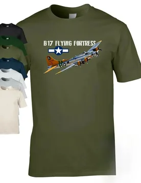 US Air Force B17 Flying Fortress Heavy Bomber Squadron T-Shirt. Premium Cotton Short Sleeve O-Neck Men's T Shirt New S-3XL - Aliexpress - FashionsVida