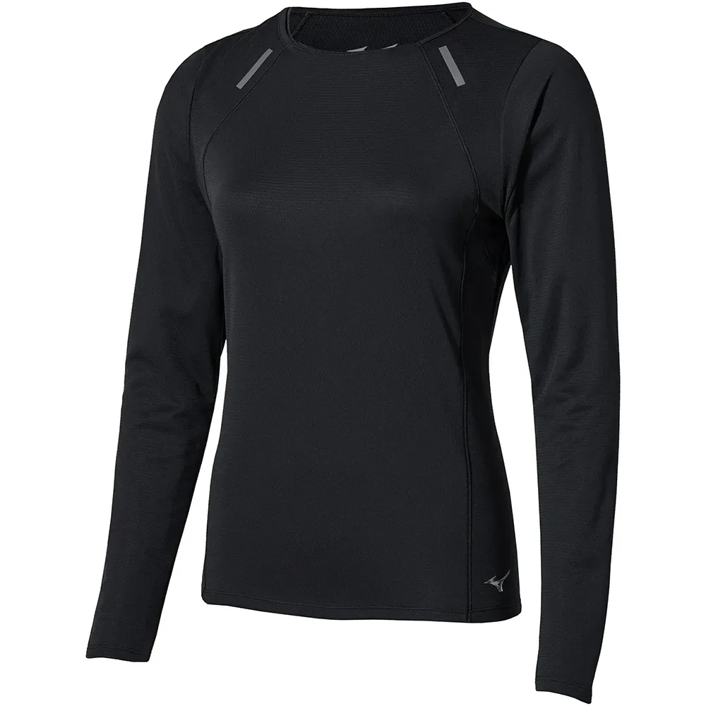 T-shirt à Manches Longues Active Daf Black S - Mizuno - FashionsVida