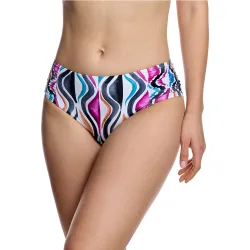 Braga de bikini de mujer con cintura ancha y laterales drapeados