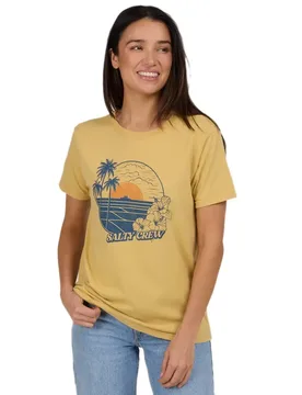 T-shirt à Manches Courtes Beach Scene B.f Dusty Gold S - Salty Crew - FashionsVida