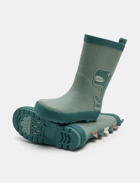 Kids' Wellies (4 Small - 2 Large) Green Mix male - M&S - FashionsVida