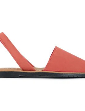 Womens Vegan Rambu Menorcan Sandals - Red - Size Uk 6 - V.gan - FashionsVida