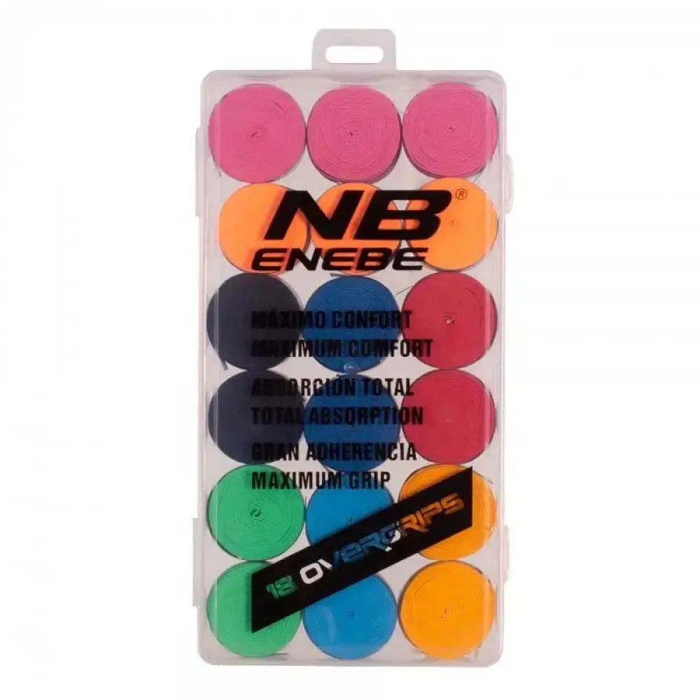 Smooth 18 Units Padel Overgrip Multicolor One Size - Enebe - FashionsVida