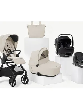 Trío Muum 5 beige + capazo Sleep + portabebé Kombibaby negro + Kombibase - Jané - FashionsVida
