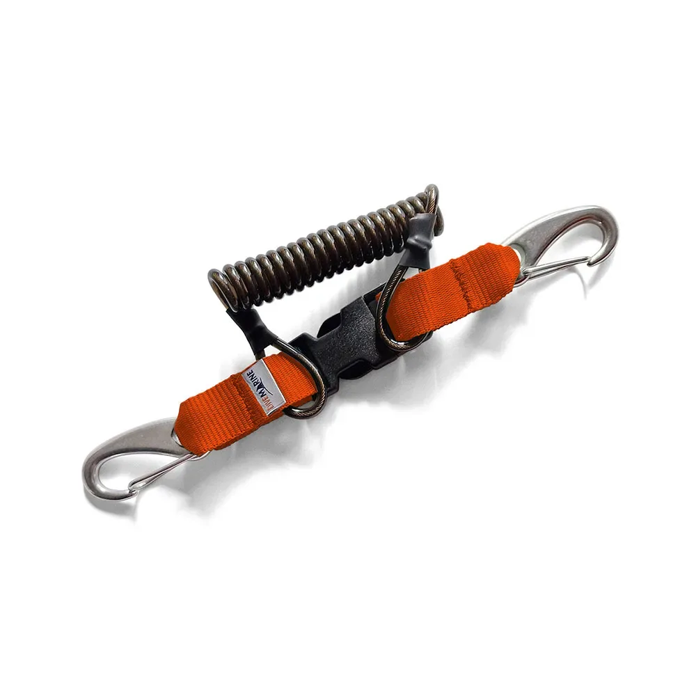 Prolunga Stainless Steel Wire Webbing With Double 70 Mm Spring Snap - Divemarine - FashionsVida