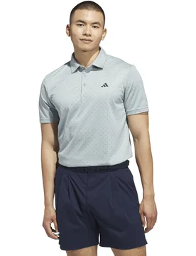 Polo Performance Textured Print, salbei/navy m - Adidas - FashionsVida